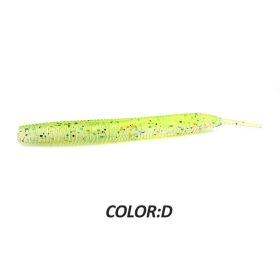 Larva 7.4cm10CM Road Subsoft Bait Monochrome Salt (Option: D-7.4cm 20pcs)