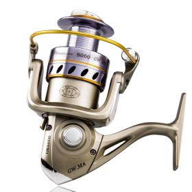 Metal Head Long Cast Spinning Wheel Fishing Wheel (Option: Silver-MA 4000)