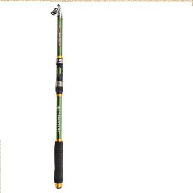 2.1M -3.6M Carp Fishing Rod Feeder Hard FRP Carbon Fiber Telescopic Fishing Rod Fishing Pole (Option: Green-3.6)