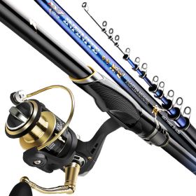 Rock Pole Sea Carbon Super Light Super Hard Long Casting Rod Large Guide Ring Rock Fishing Rod (Option: 3 Style-4.5m single pole)