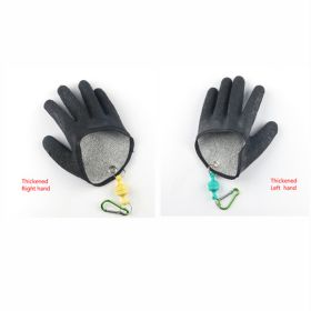 Fishing Gloves Anti-Slip Protect Hand From Puncture Scrapes Fisherman Professional Catch Fish Latex Hunting Gloves Left Right (Option: Thicken 1Pair-Hook)