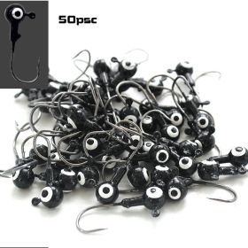 Five Color Fish Hook In Bulk (Option: Black-1.8g-50PCS)