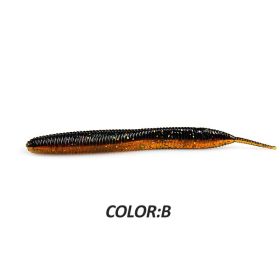 Larva 7.4cm10CM Road Subsoft Bait Monochrome Salt (Option: B-7.4cm 20pcs)