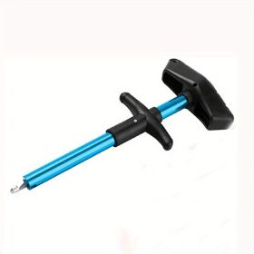 1pc Fish Hook Remover; T-Shaped Fish Hook Separator Tool; Fishing Accessories (Color: Blue)