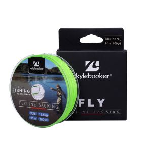 Kylebooker Fly Line Backing Line 20/30LB 100/300Yards Green Braided Fly Fishing Line (Length: 100YDS, Line Size: 30LB)